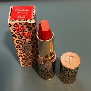 NWT Charlotte Tilbury Hot Lips Refillable Lipstick Red Hot Susan 3.5 g